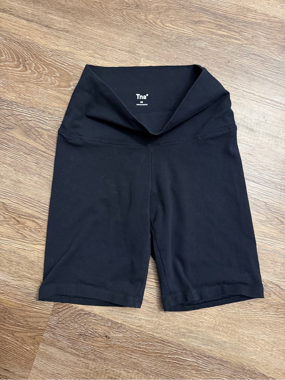 TNA Black High Waist Bike Shorts